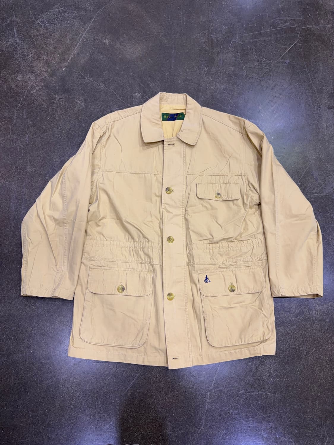 빈폴 클래식 빈티지 라이닝 헌팅자켓 베이지 100 상품이미지1