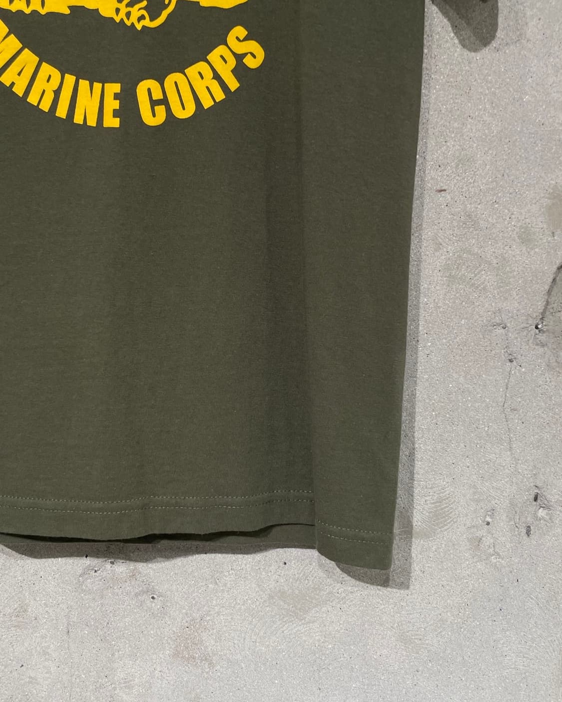 usmc 카키 불독 그래픽 코튼 하프티 상품이미지5