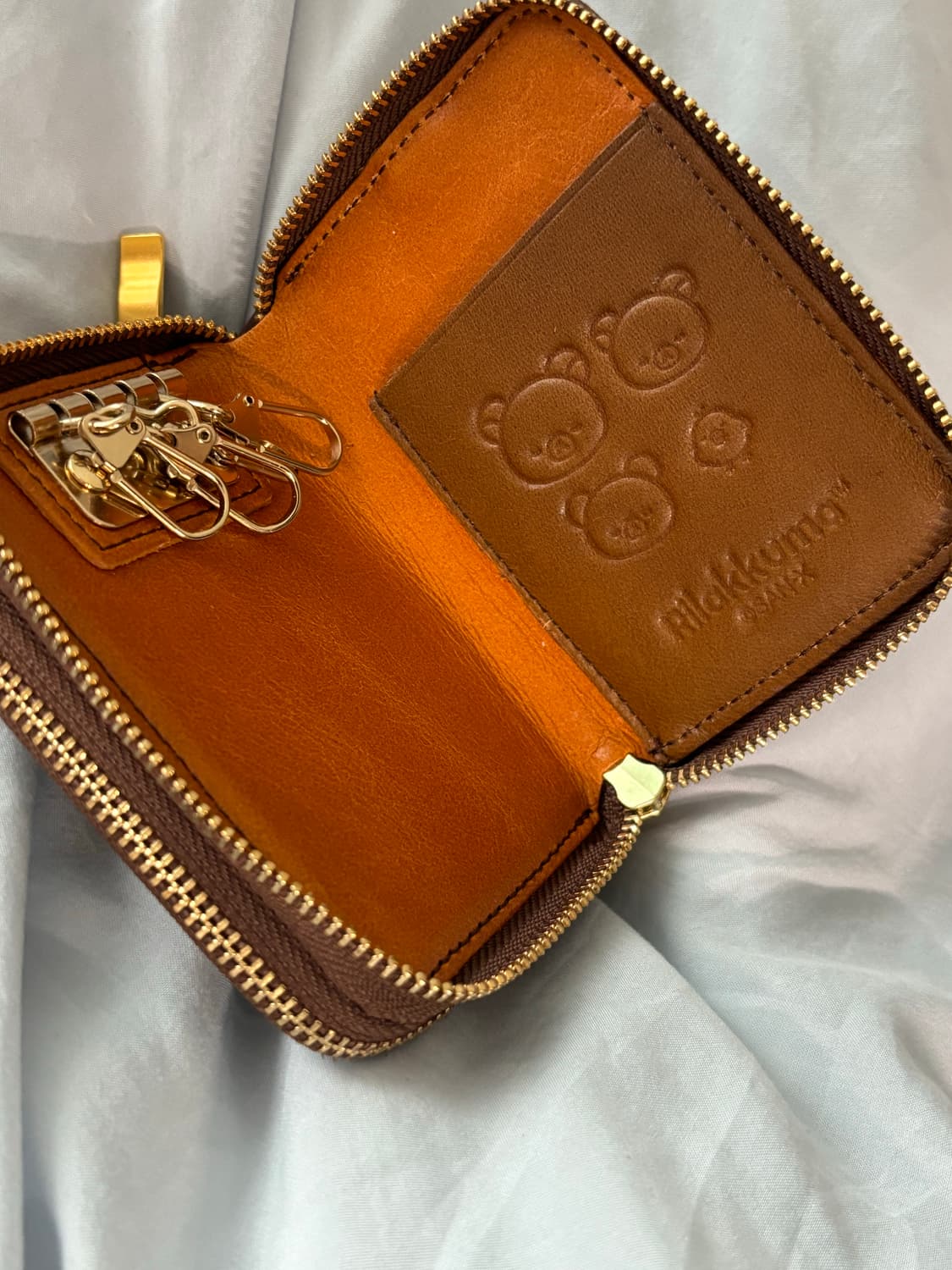 리락쿠마 키홀더 가죽 지갑 상품이미지2