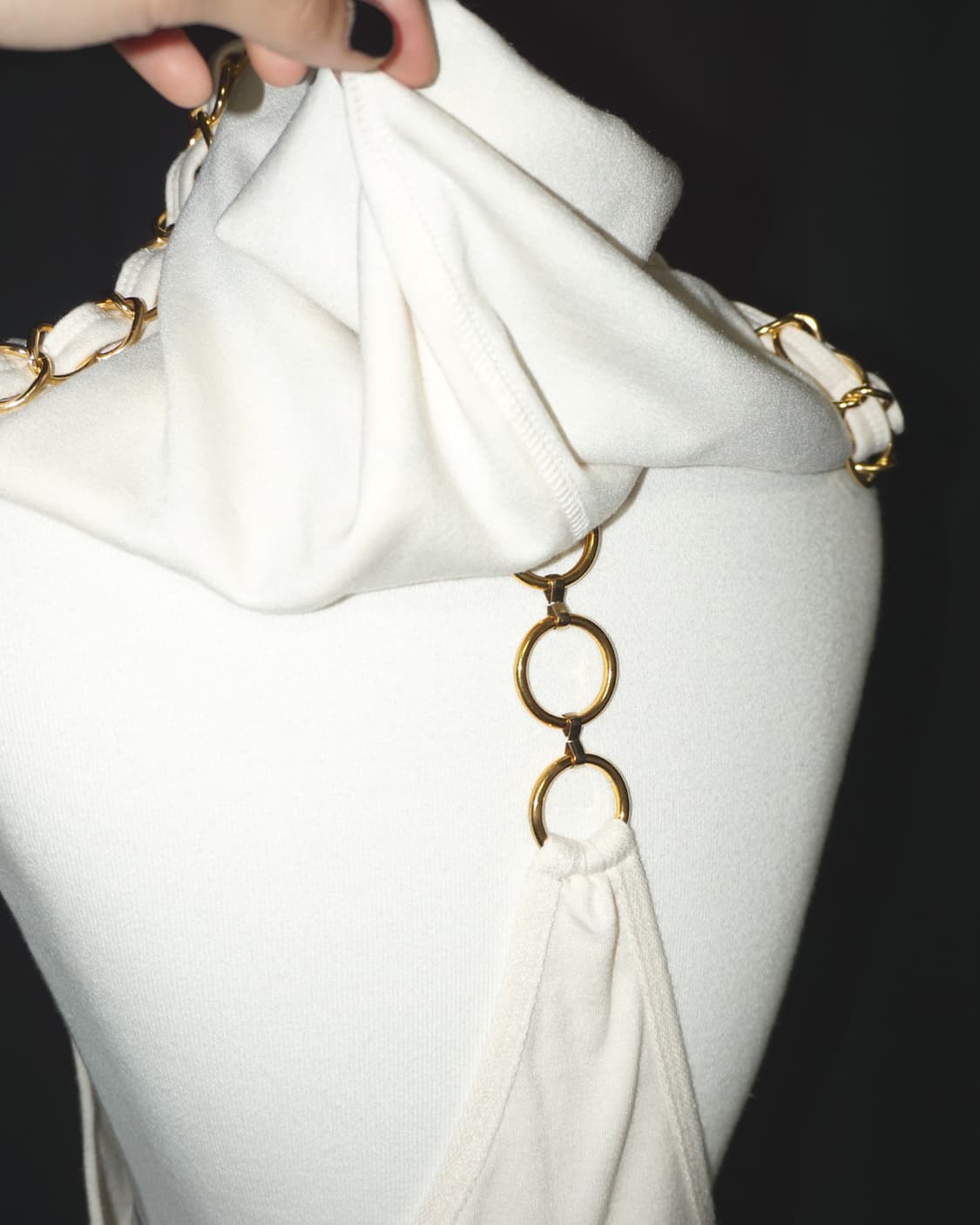 (d.i.a) gold chain punk hood  상품이미지8