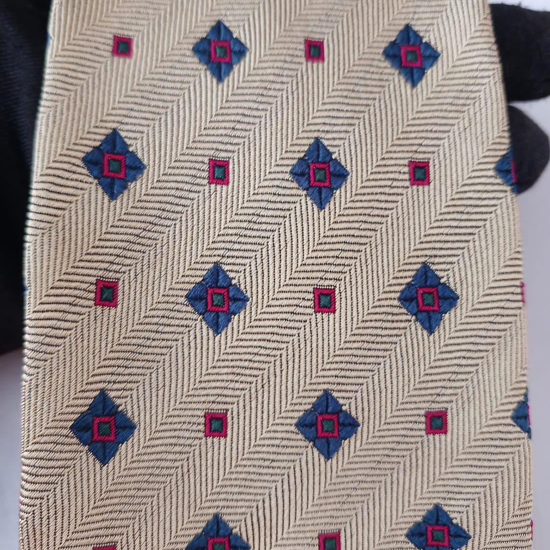 필아필 실크 골드 패턴 넥타이 9.2cm A+등급 A19343 상품이미지6