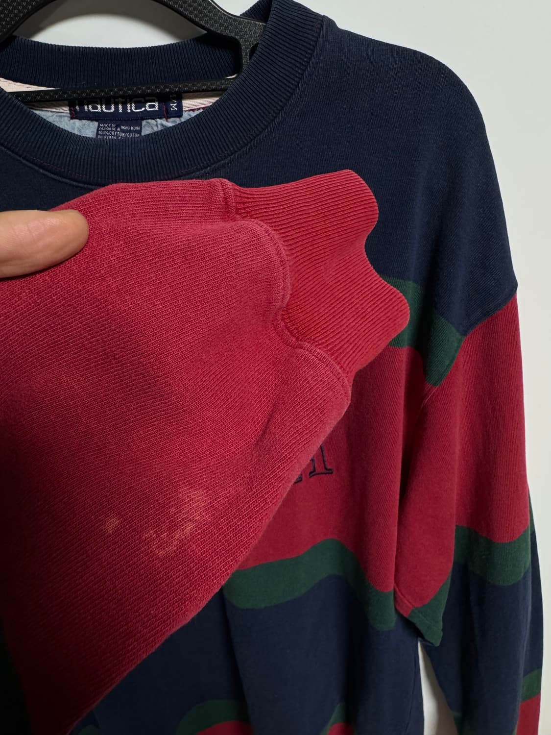 일본 Nautica 스트라이프 맨투맨 105-110 상품이미지6