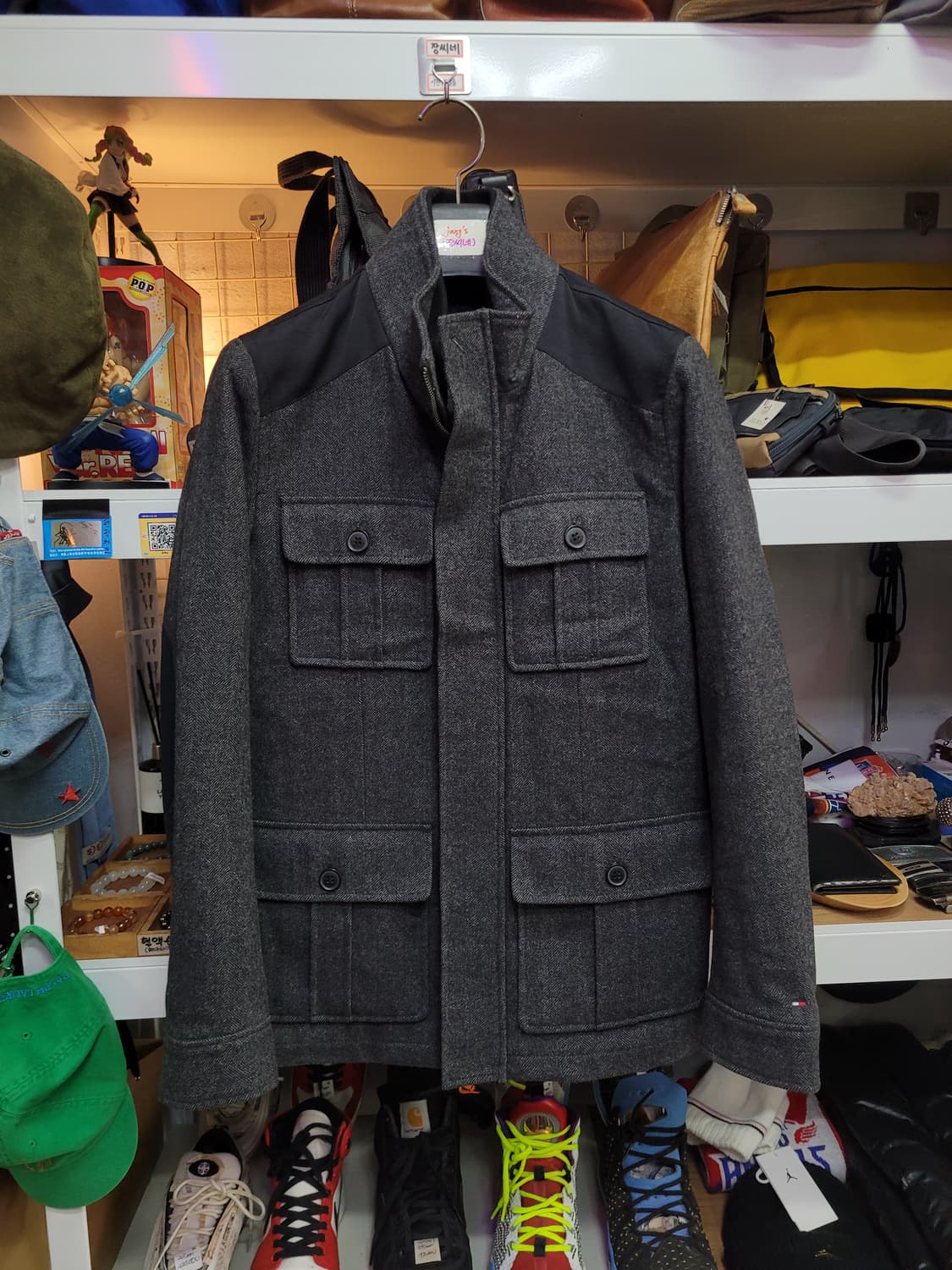 타미힐피거 차콜 그레이 필드 자켓 패딩 점퍼 상품이미지1