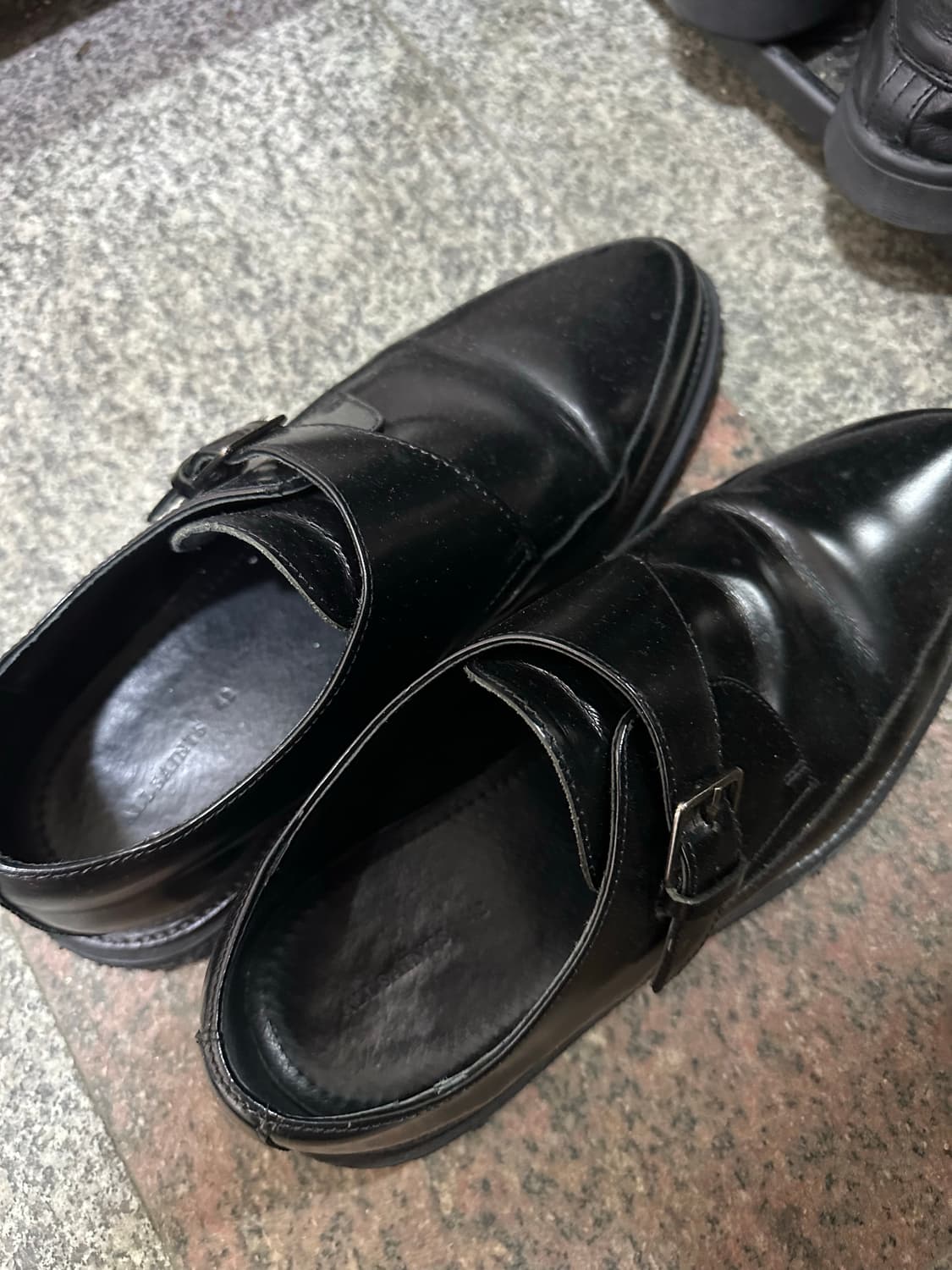 [42] Allsaints 남성 몽크 스트랩 구두 상품이미지1