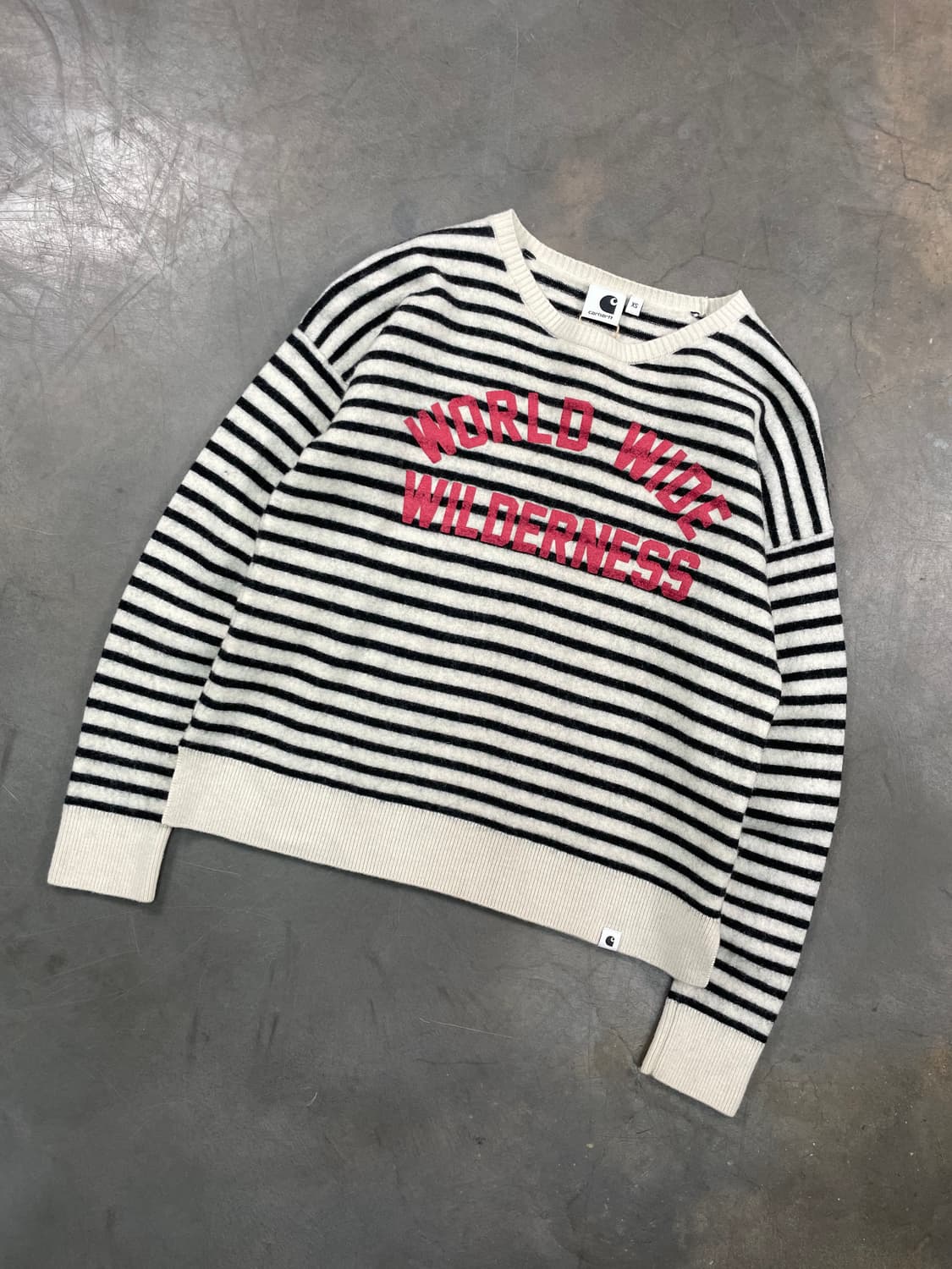 칼하트 스펠아웃 스트라이프 니트 상품이미지2