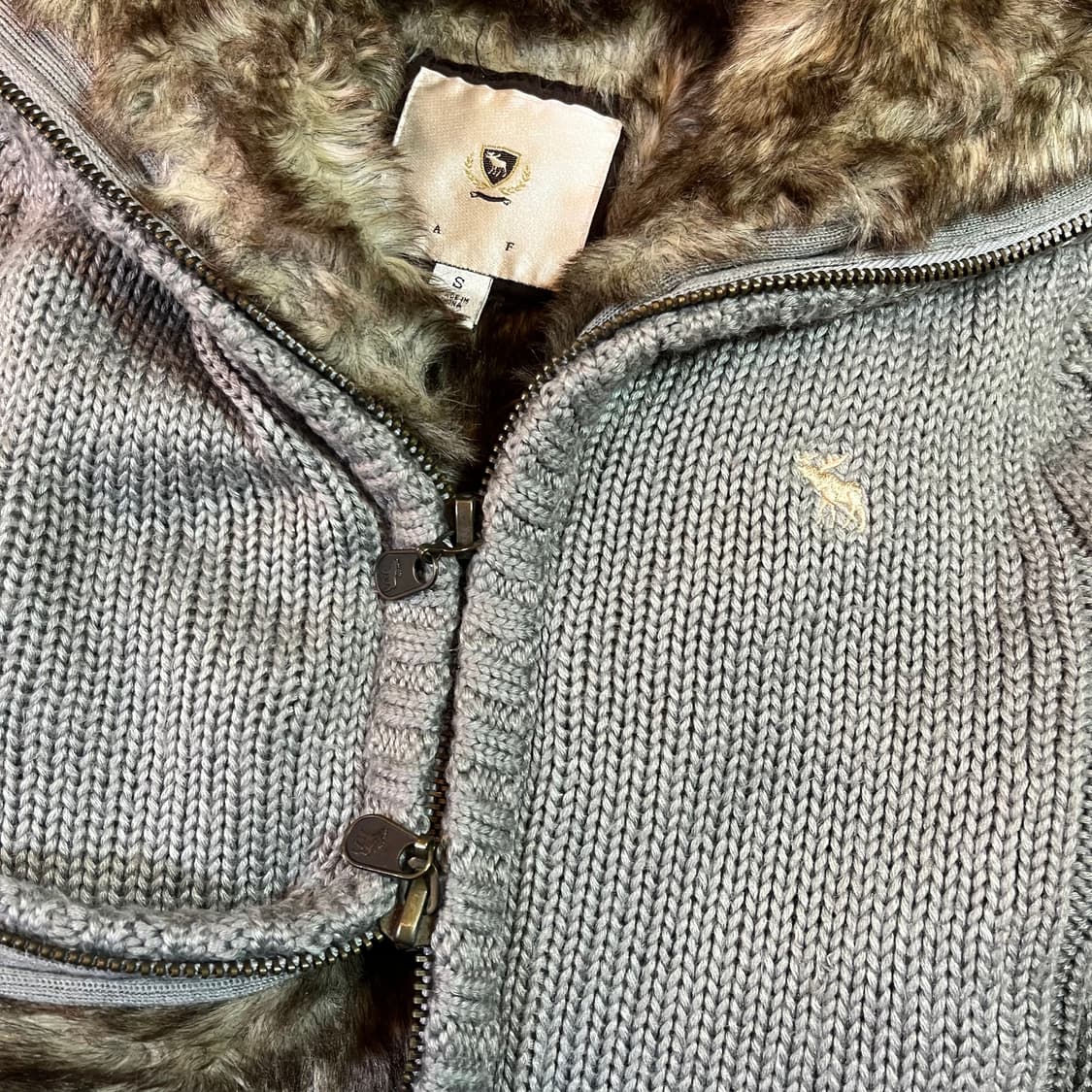 아베크롬비 투웨이 우먼 울프조 니트 집업 상품이미지3