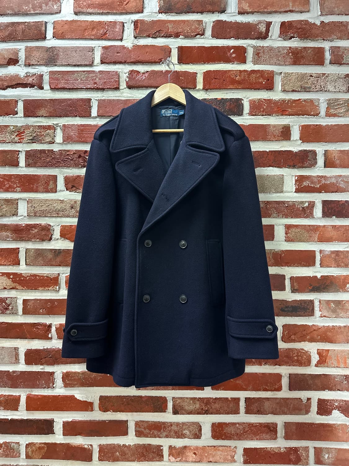 (2XL)폴로 더블 피코트 네이비 상품이미지1