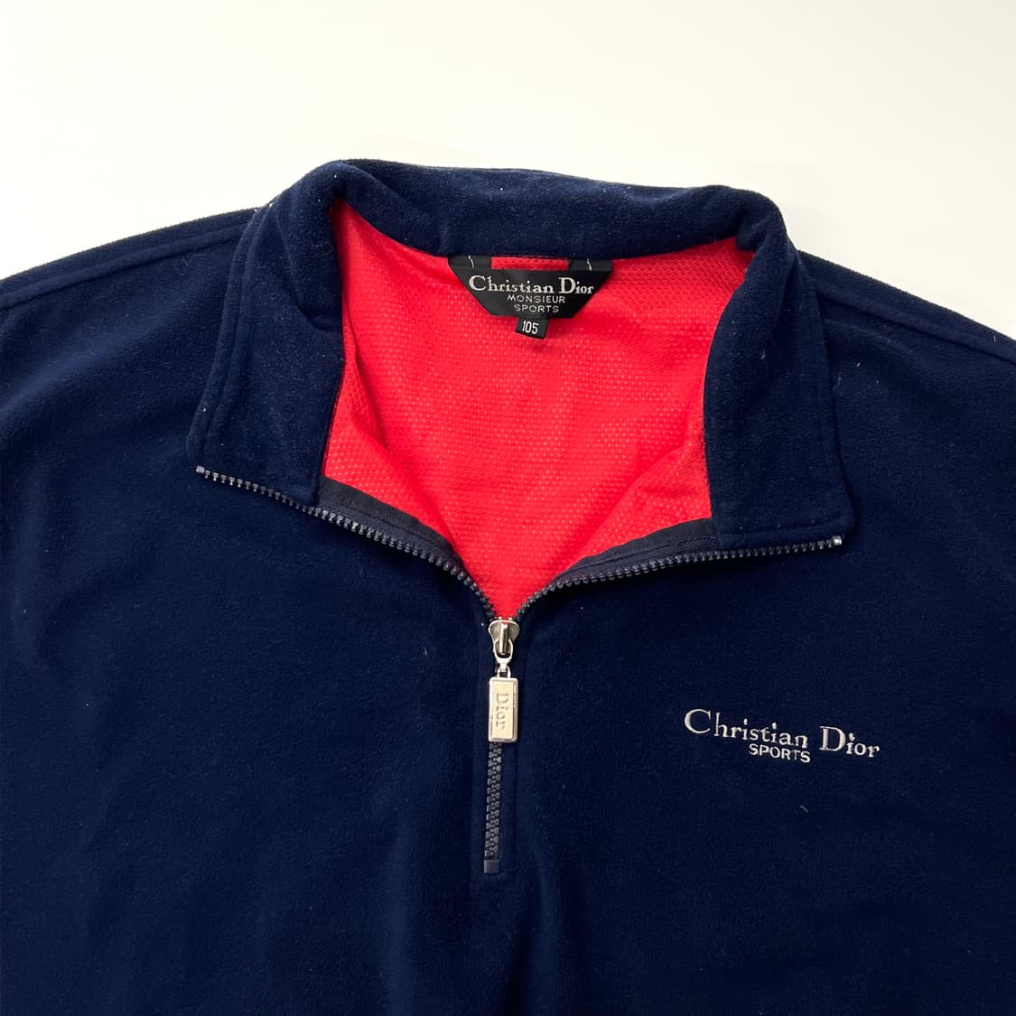 Dior 크리스찬 디올 90’s 무슈오 네이비 은장 로 상품이미지5