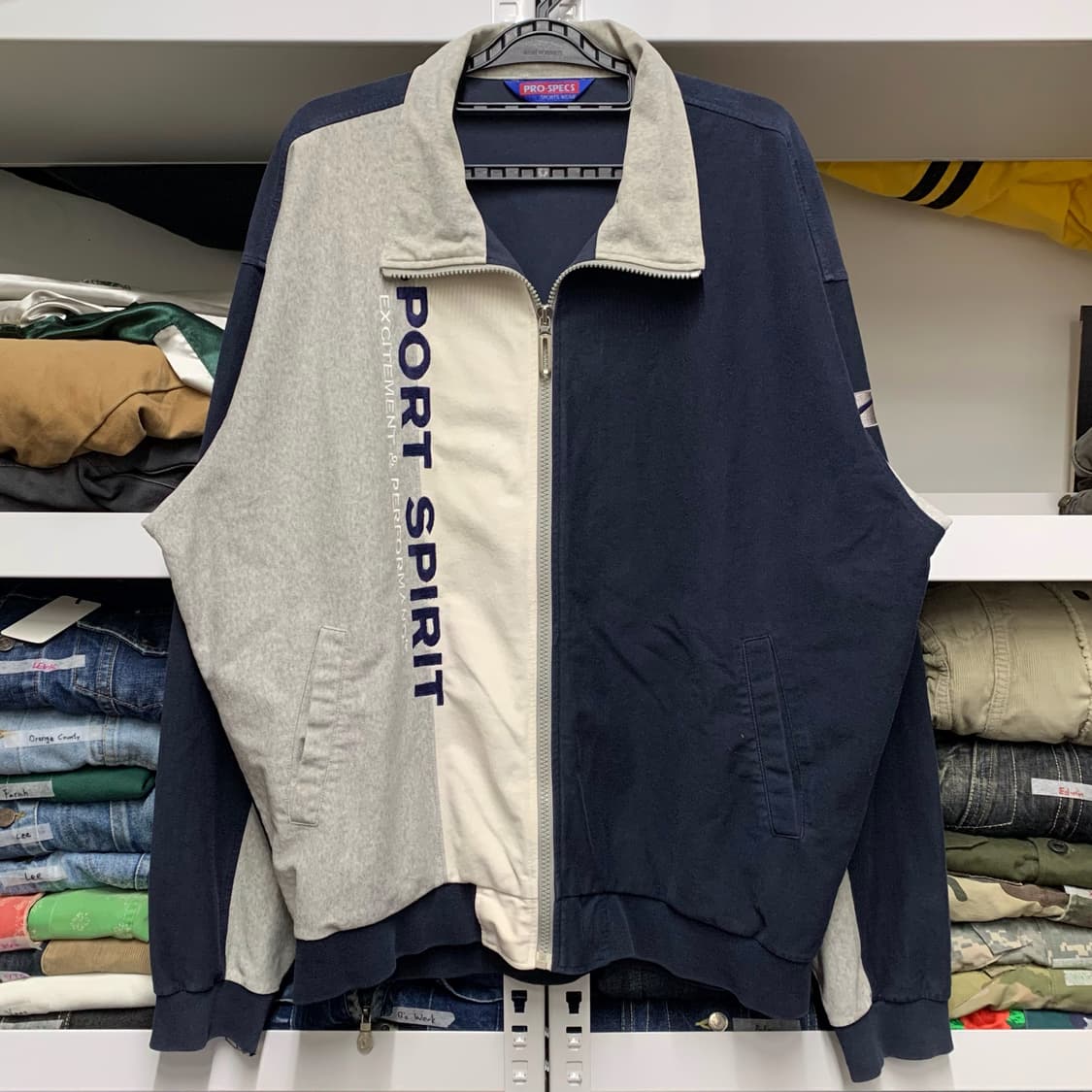 [XL] 90's 프로스펙스 배색 코튼 트랙자켓 상품이미지2