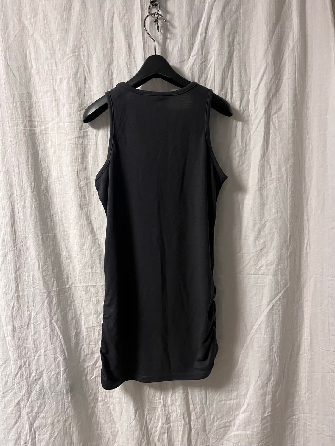 Cross Print Shirred Detail Sleeveless 상품이미지5