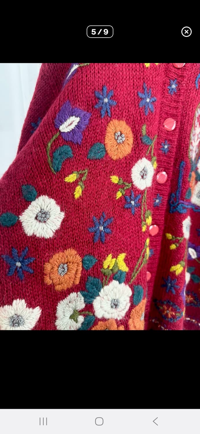 입체 꽃 니트스웨터 상품이미지5