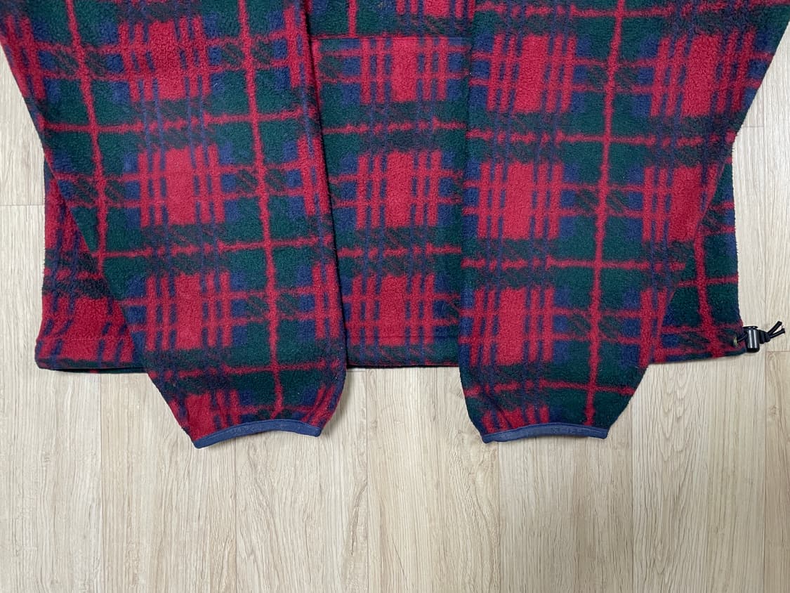 105) 80's 엘엘빈 체크 후리스 후드아노락(RRL&LVC&폴로) 상품이미지6