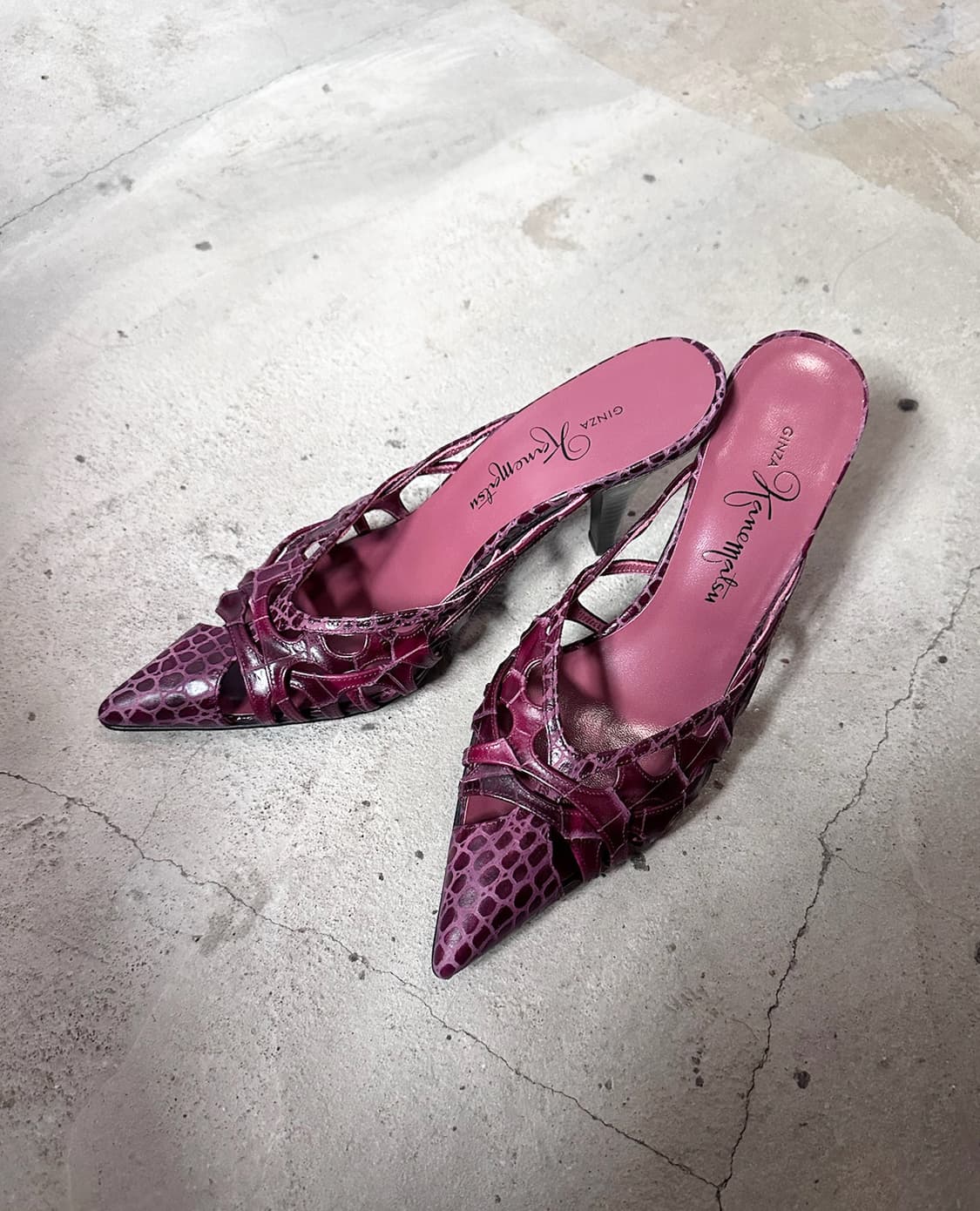 GINZA KANEMATSU heel mules 상품이미지9