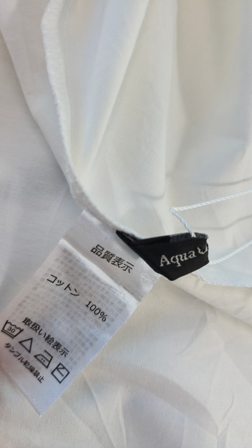 화이트 면 셔츠 롱 원피스 기본 카라 포켓 긴팔 상품이미지4