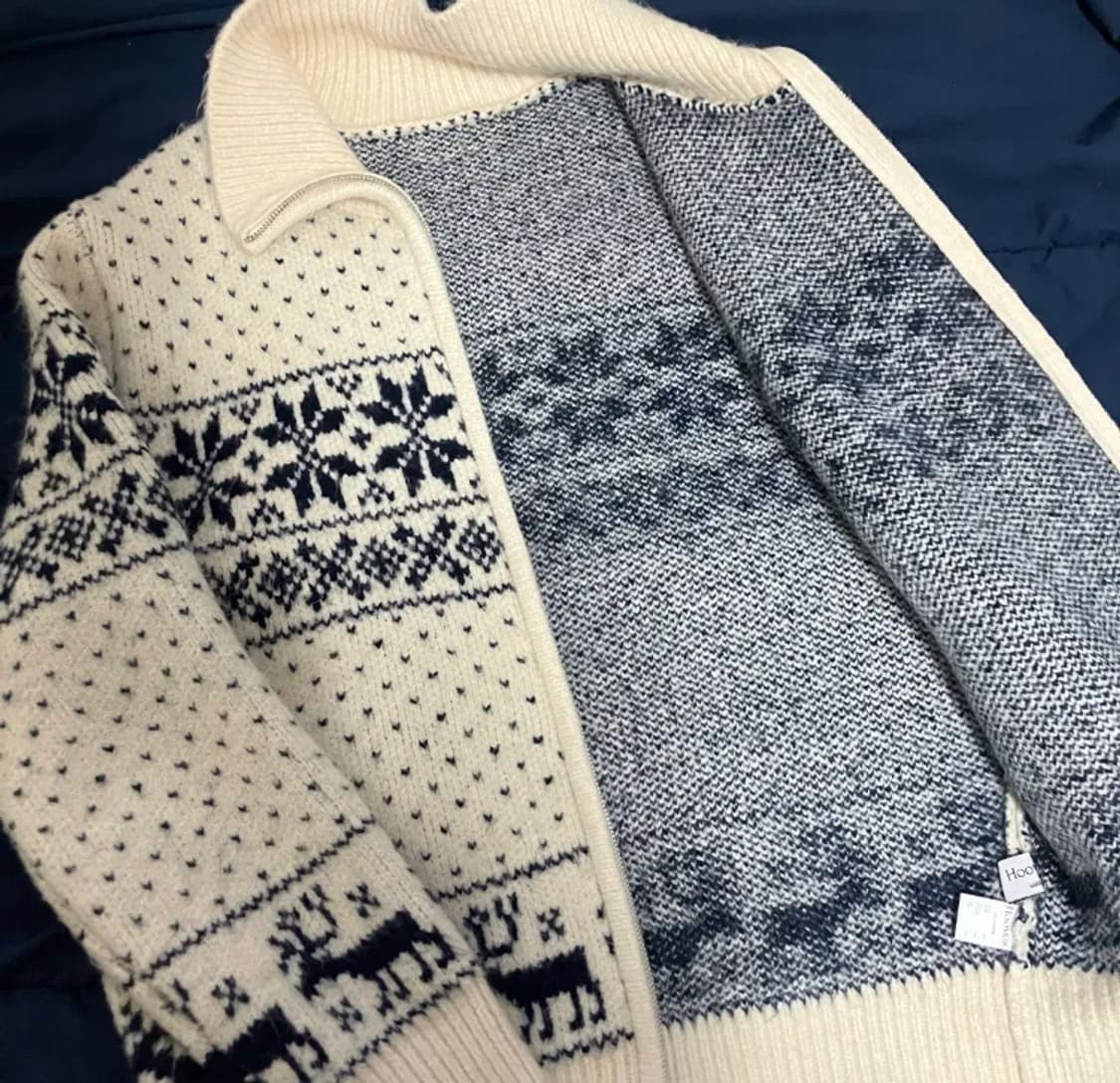 [L] 후브스 코위찬 니트 집업 상품이미지3
