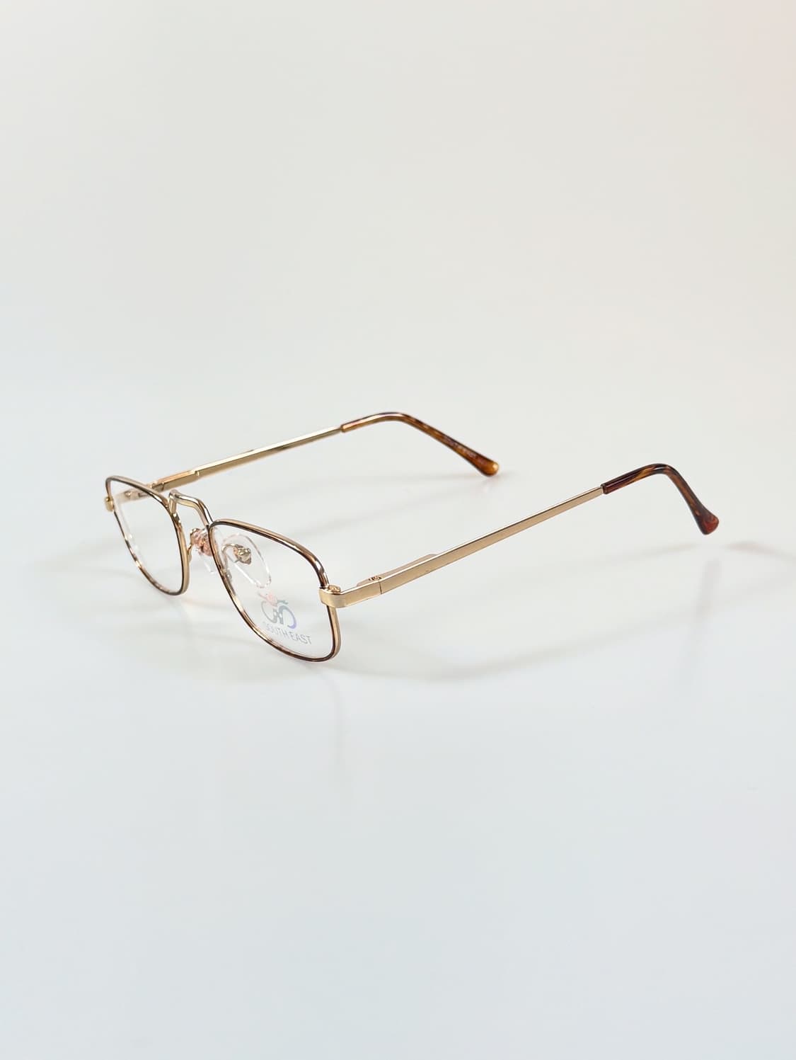 90s SOUTH EAST 골든 레오피드 슬림 스퀘어 빈티지 안경 상품이미지3