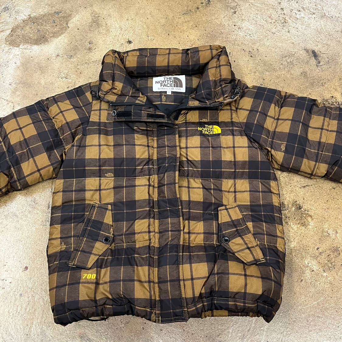 노스페이스 체크 카라 숏패딩 80 상품이미지3