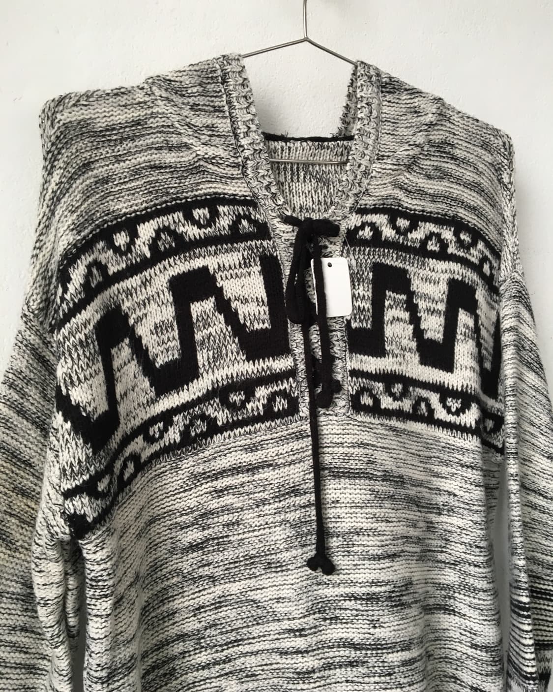 Ethnic mood hood knit 상품이미지5