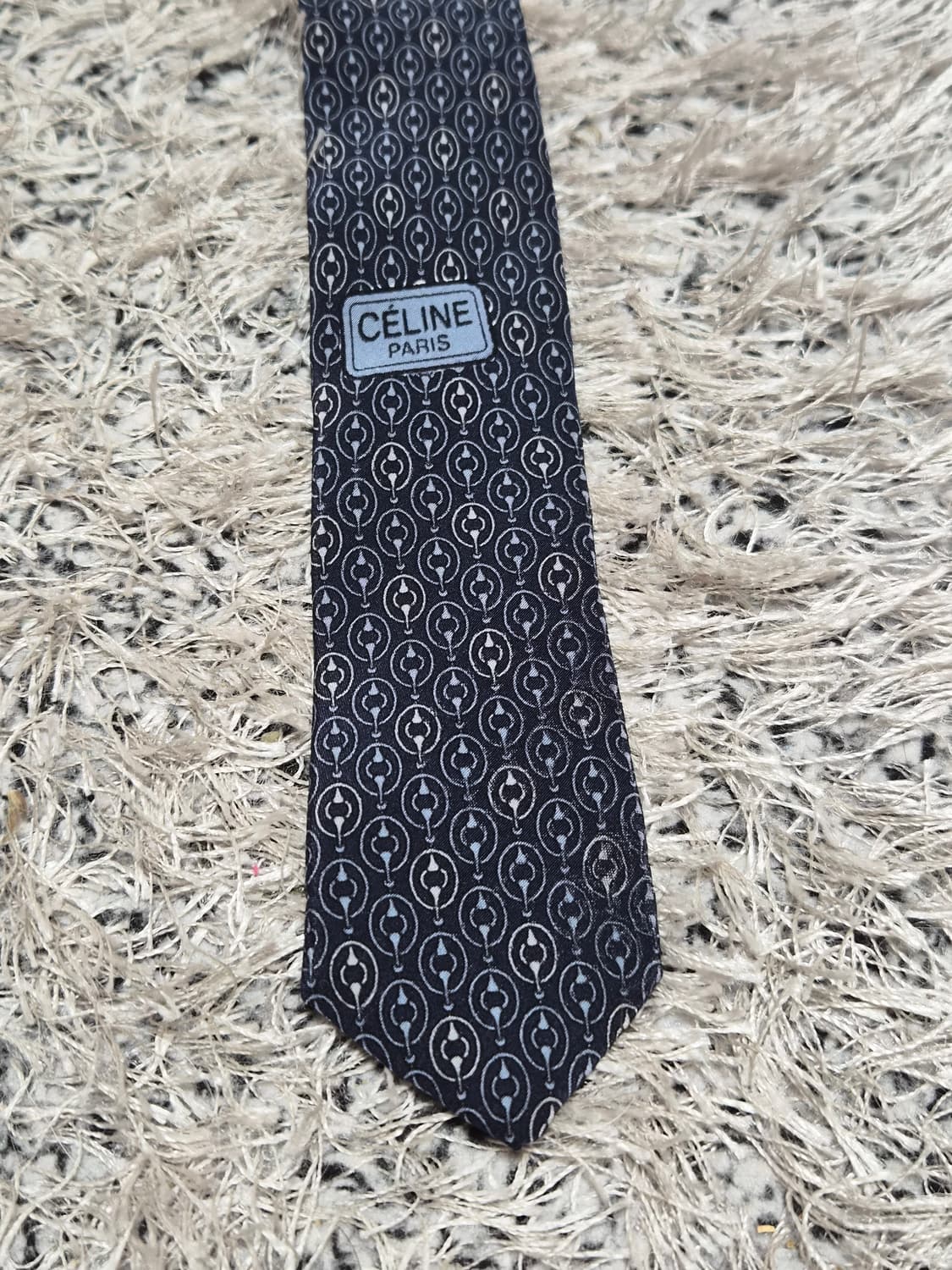 셀린느Celine 은장 패턴 넥타이 Free - N44 상품이미지7