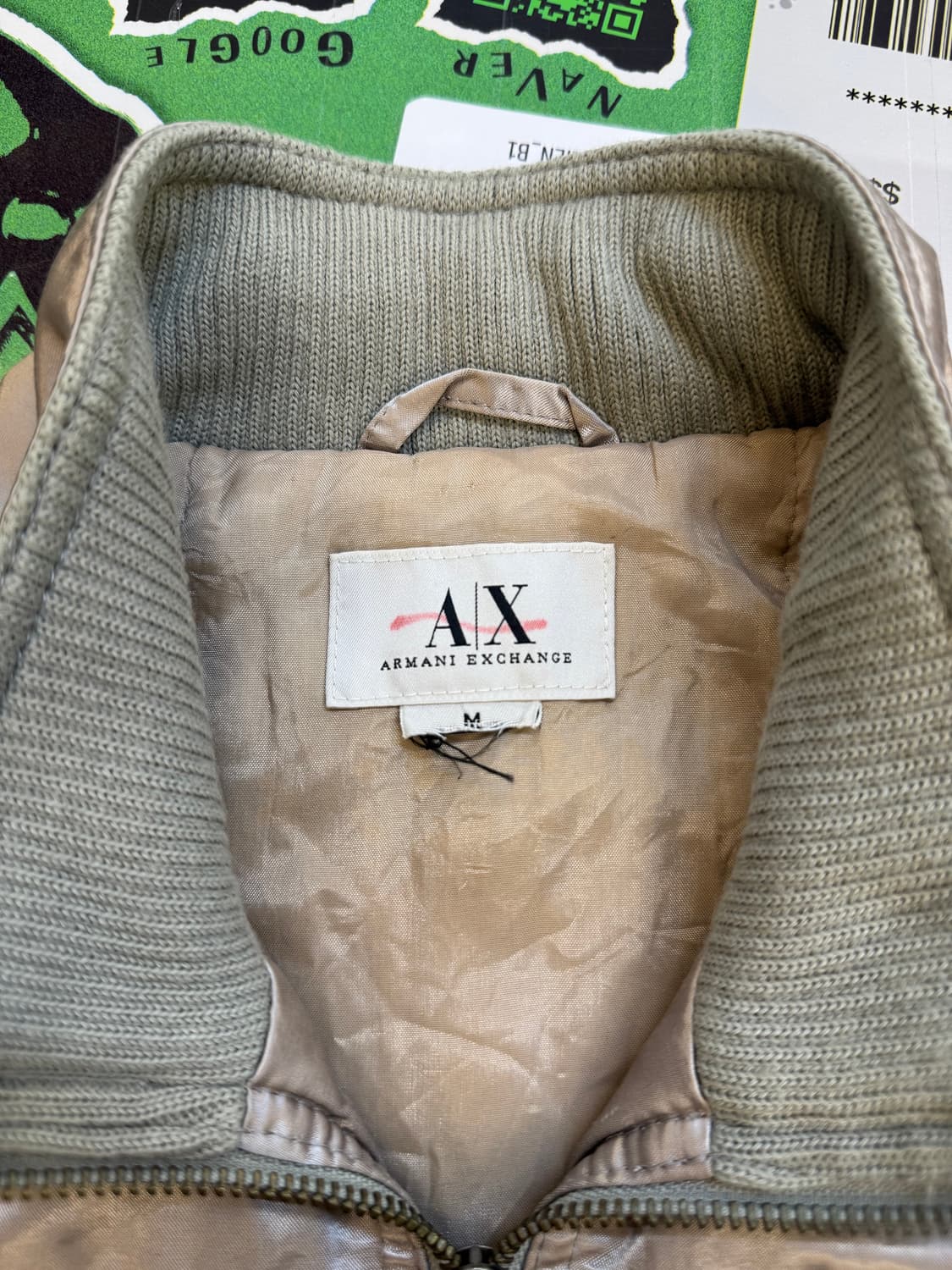 알마니 익스체인지 새틴 유틸리티 자켓 상품이미지3