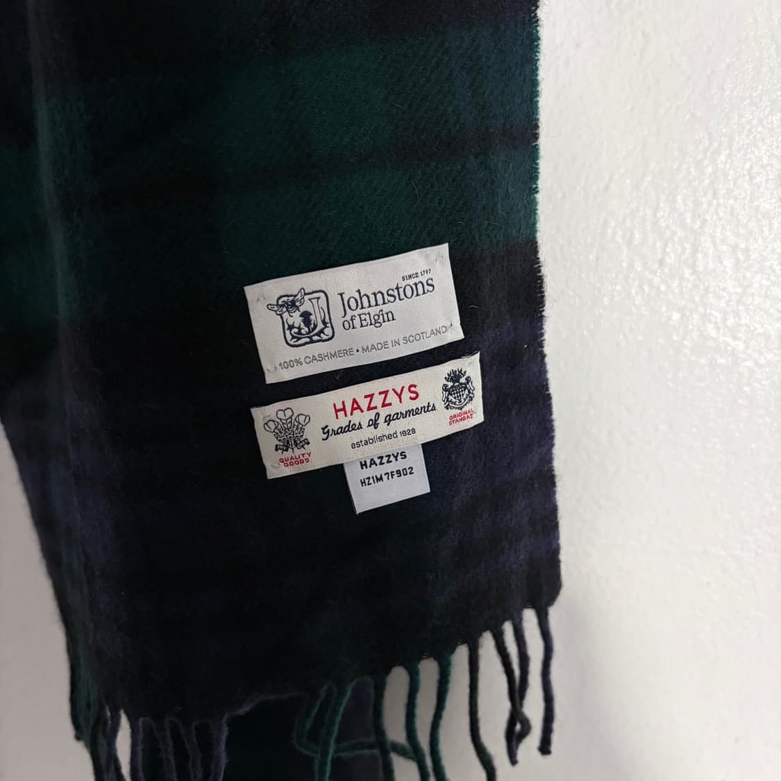 존스턴스 오브 엘긴X헤지스 콜라보 캐시미어 머플러 상품이미지4