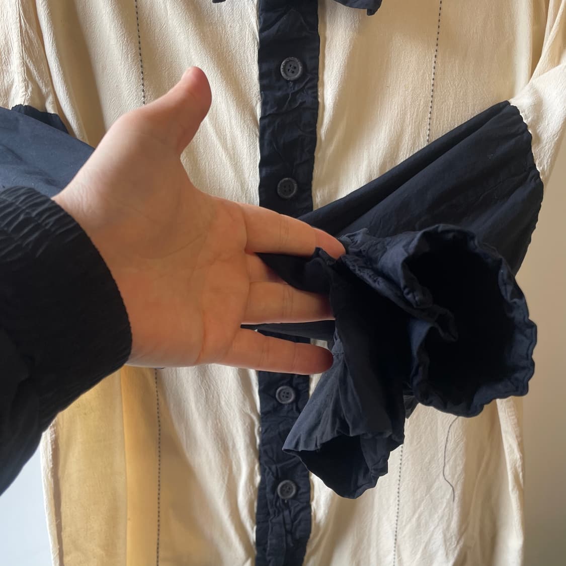 이세이미야케 하이 콘트라스트 스티치 셔츠 상품이미지6