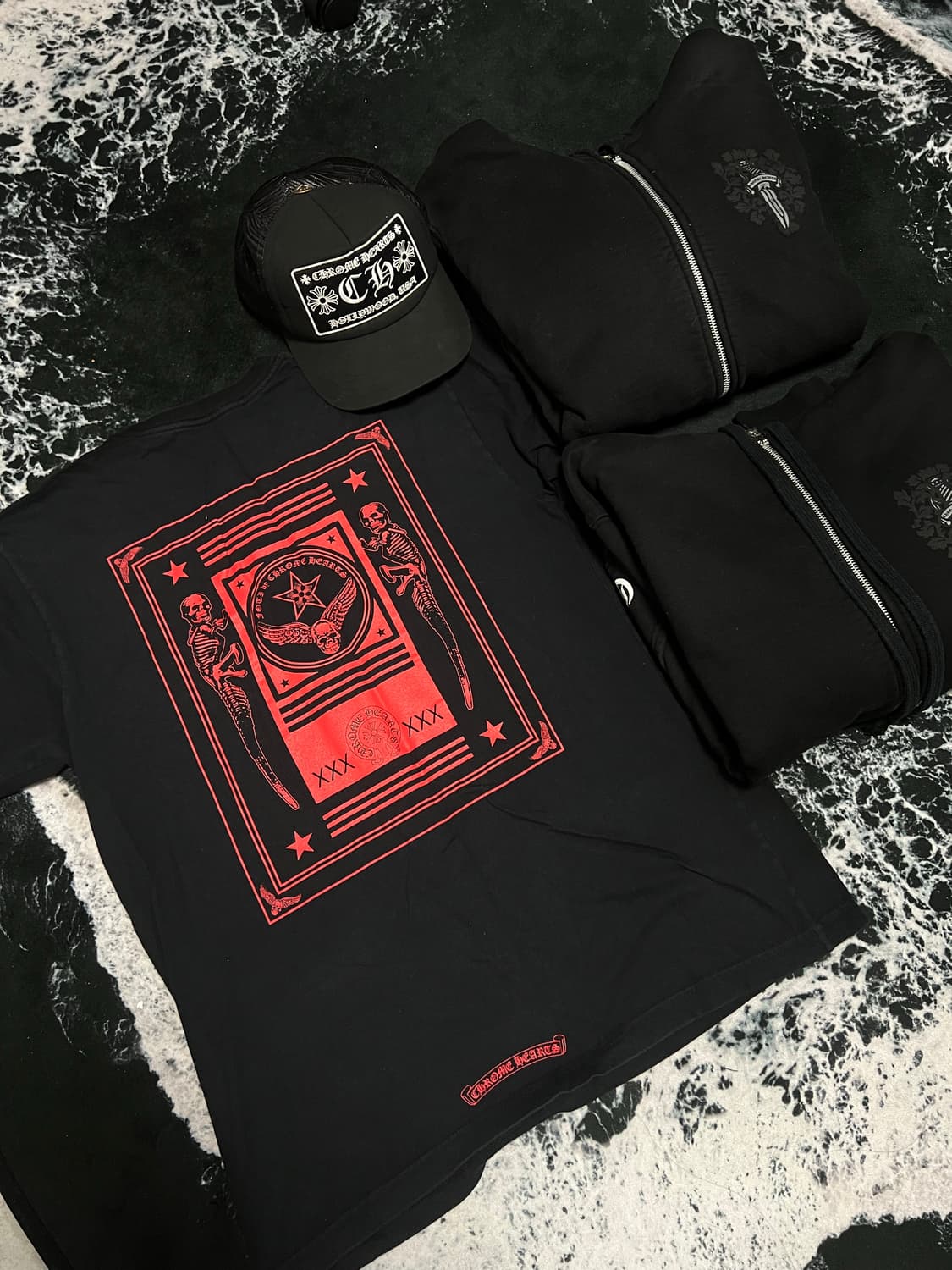 L | 크롬하츠 스컬 XXX반팔 티셔츠  상품이미지1