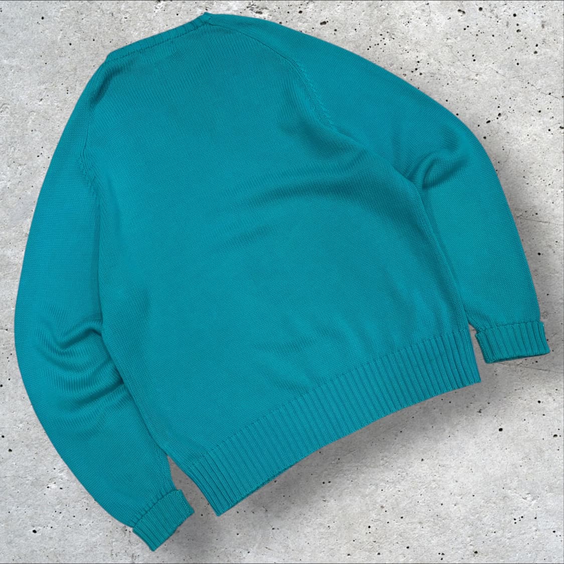 [95] 90s 폴로 랄프로렌 코튼 니트 스웨터 터키블루 C634 상품이미지2