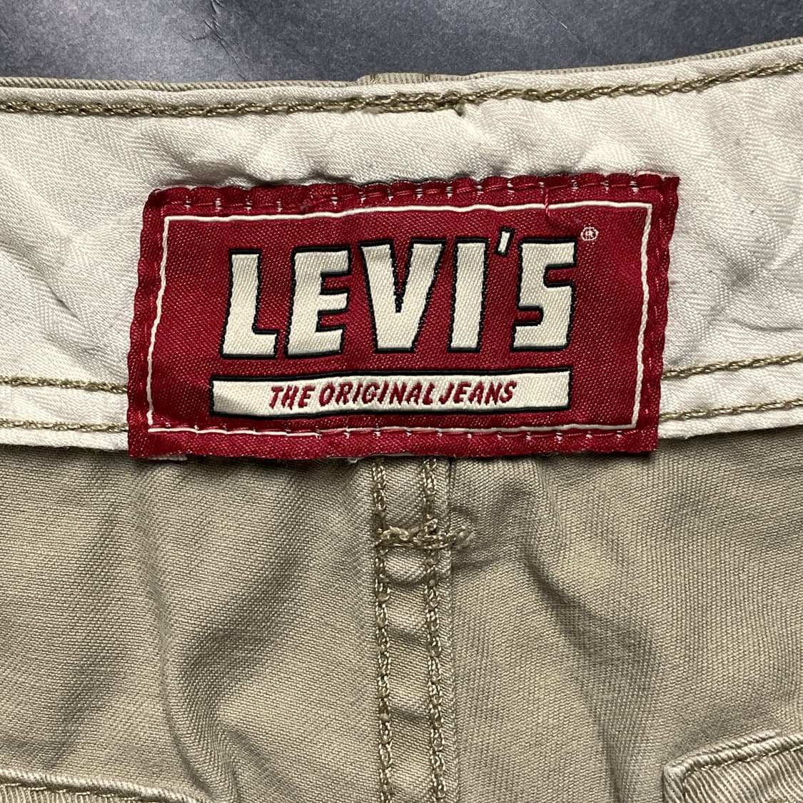 LEVI'S 00s 리바이스 베이지 카고 워크 하프팬츠 A01237 상품이미지9