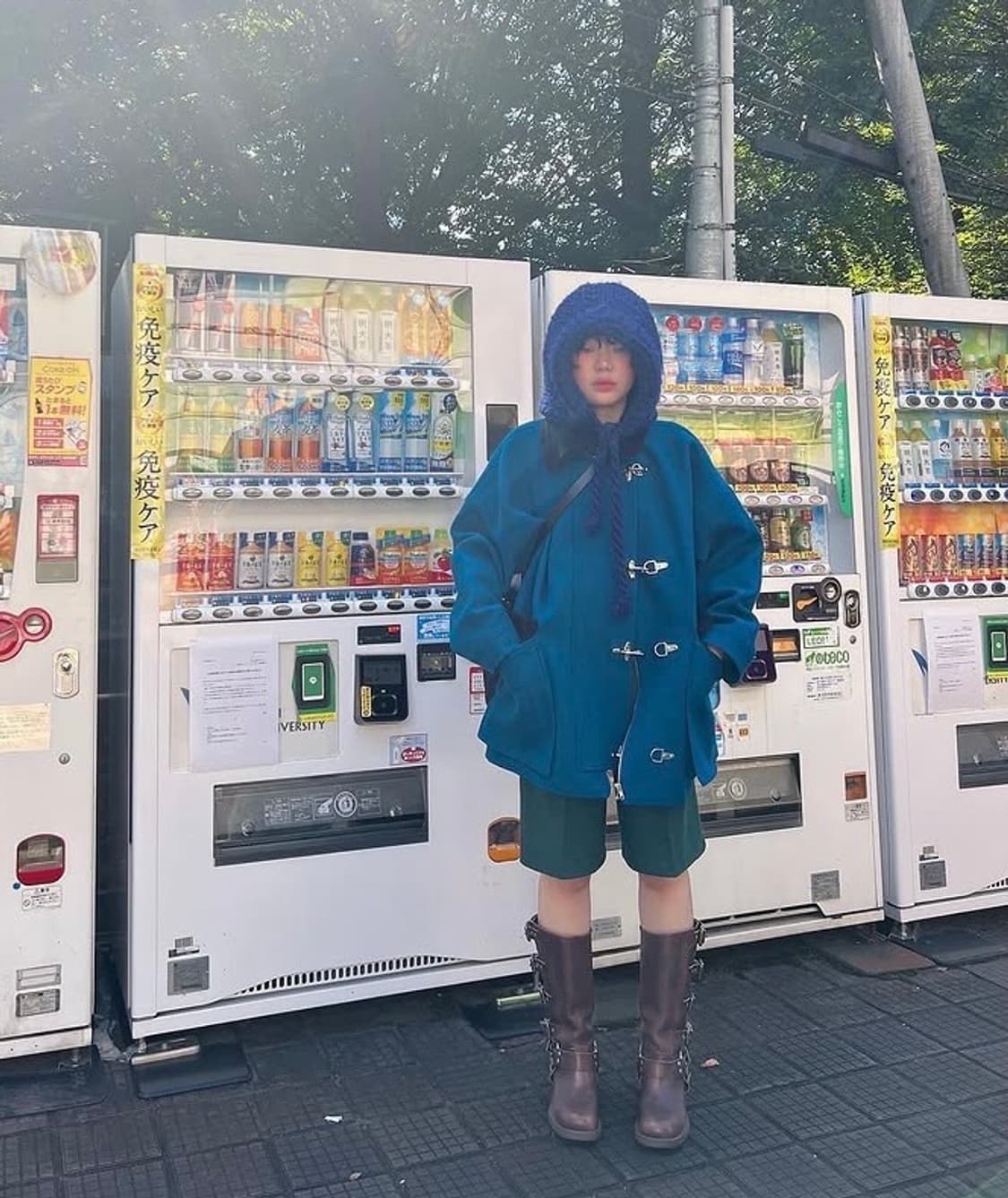 freckle 프레클 노이 어덜트 피셔맨 파이어맨 버클 디테일 코트 블루 상품이미지2