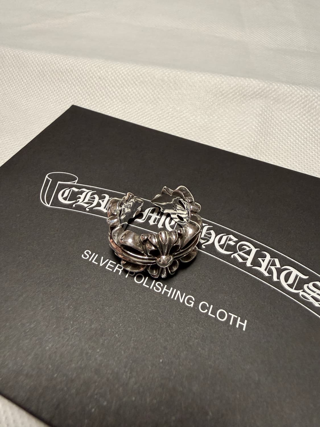 크롬하츠 더블 플로랄 링 us8 매장판 상품이미지2