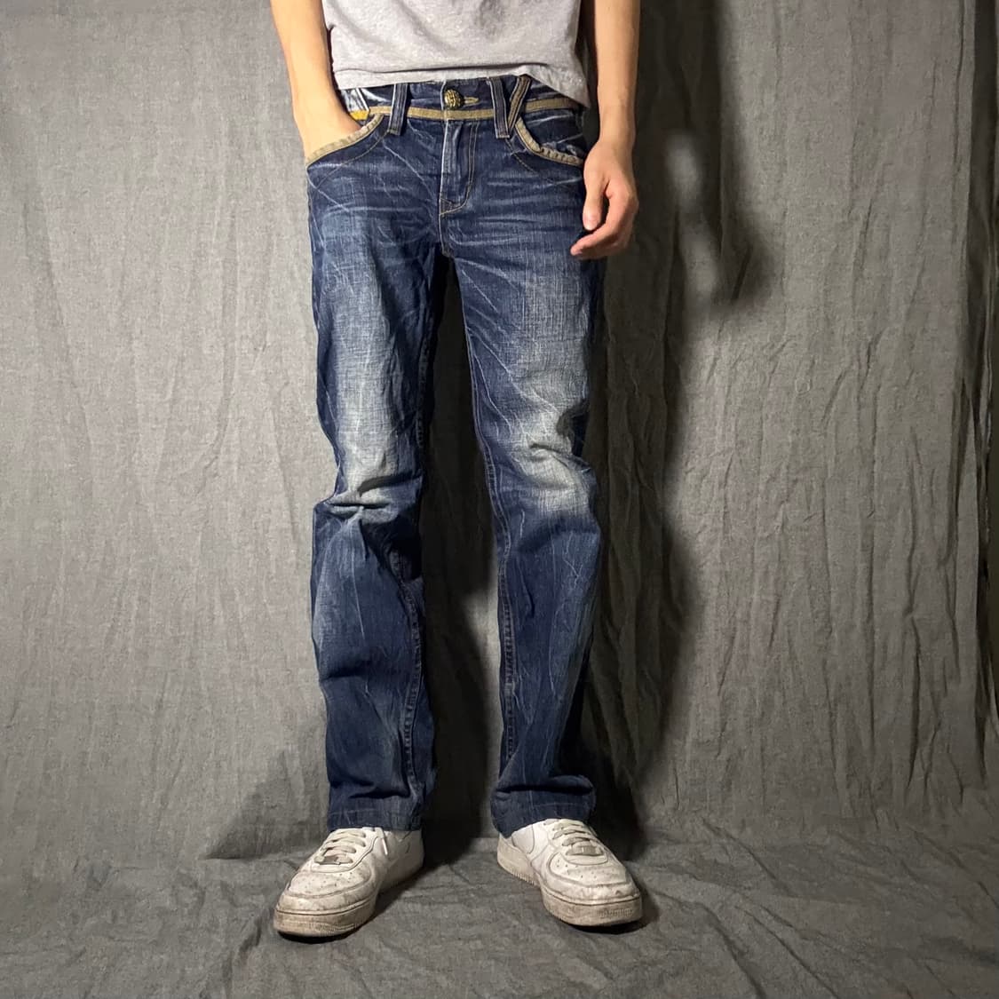 레드페퍼 날개자수 데님 상품이미지2