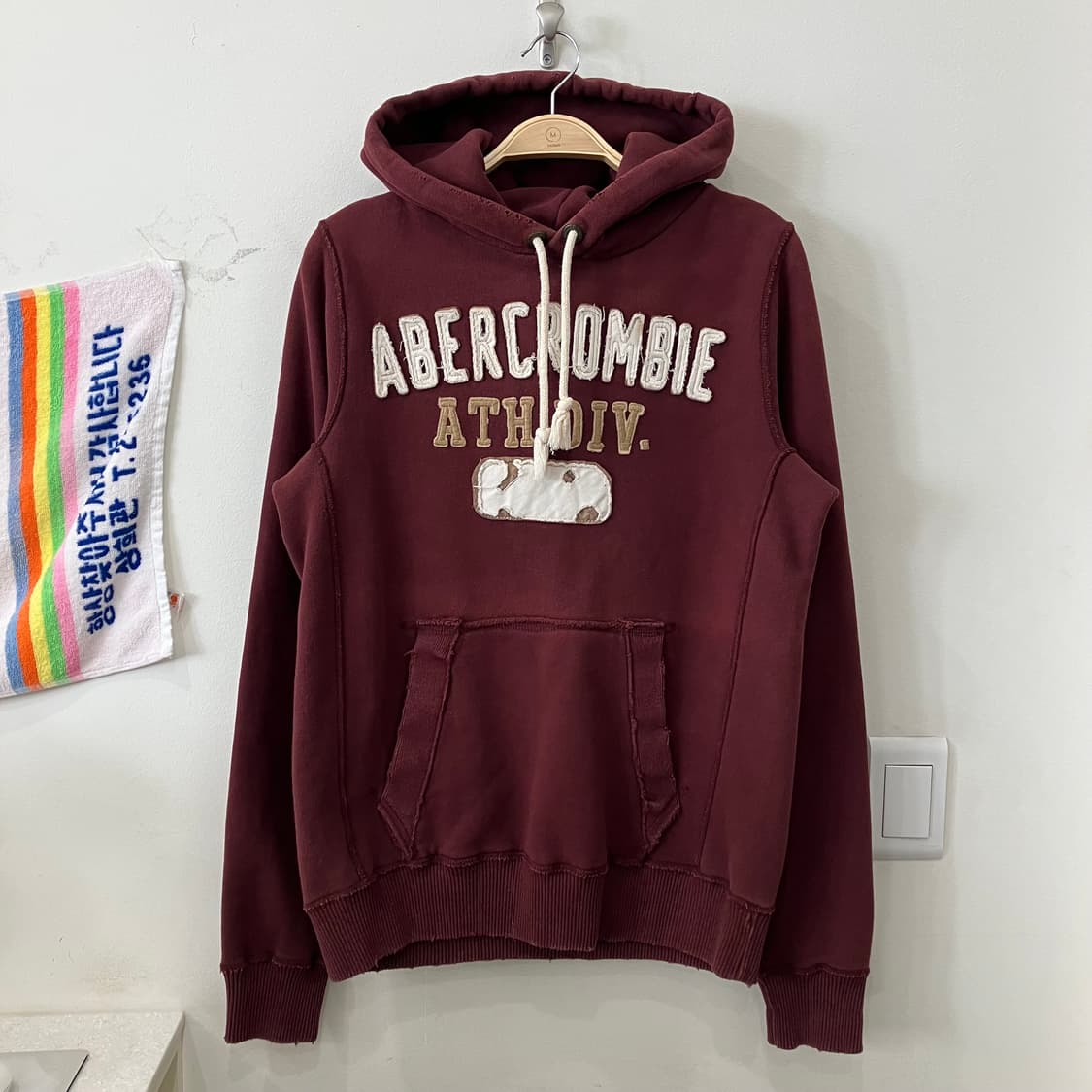 401 아베크롬비 후드티 와인 상품이미지1