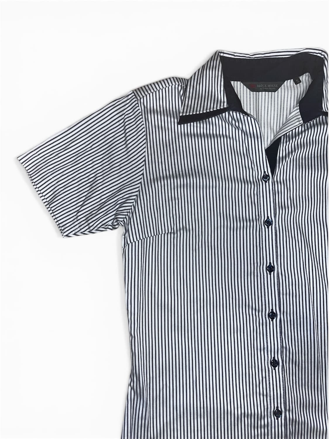 반소매 스트라이프 셔츠 상품이미지2