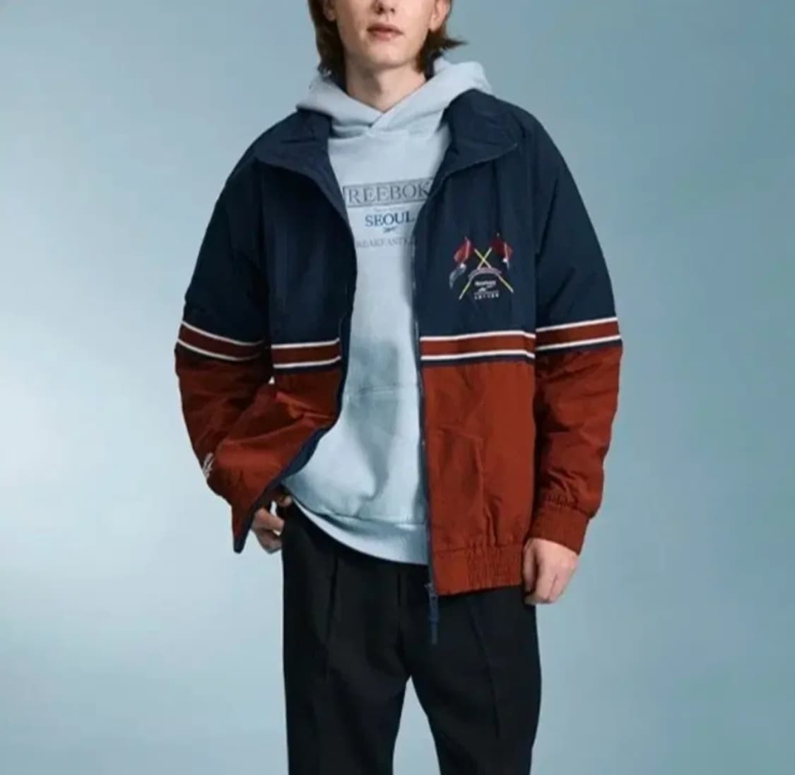 [100]리복X로맨틱크라운 클래식 바람막이 상품이미지1