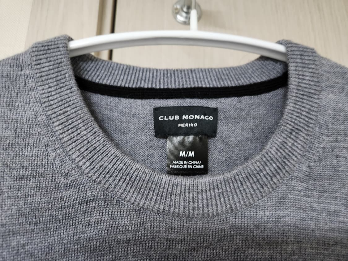 클럽모나코 메리노울 그레이 니트 상품이미지2