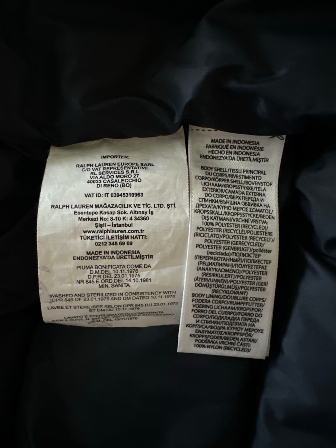 폴로 랄프로렌 고햄 패딩 XS 상품이미지4