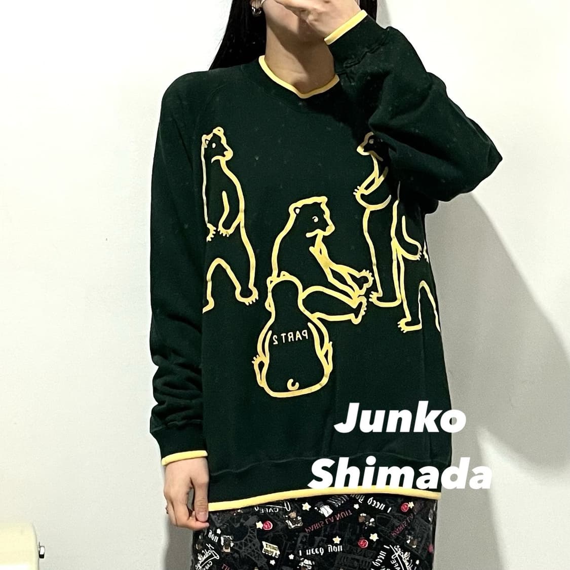 준코시마다 프린팅 맨투맨 상품이미지1