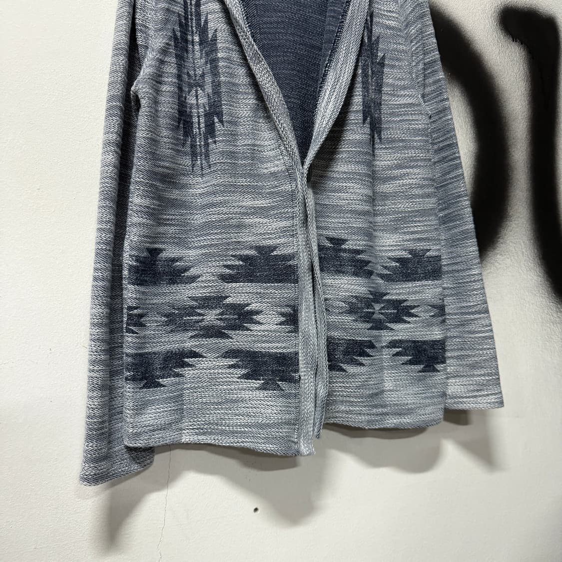 VTG 빈티지 노르딕 나바호 패턴 그런지 후드 니트 가디건 상품이미지4