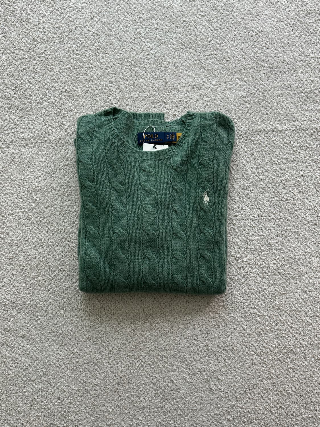 (새상품/정품) 폴로랄프로렌 울캐시미어 꽈배기니트(여XS) 상품이미지1