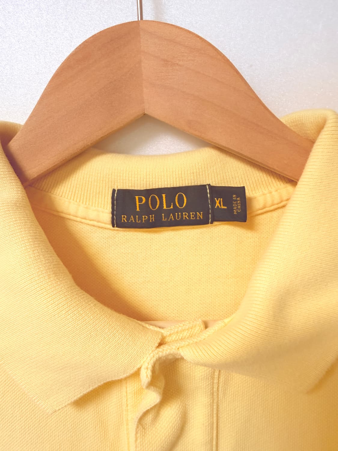 POLO 랄프로렌 반팔 카라티 105-110옐로우 오버핏 상품이미지3