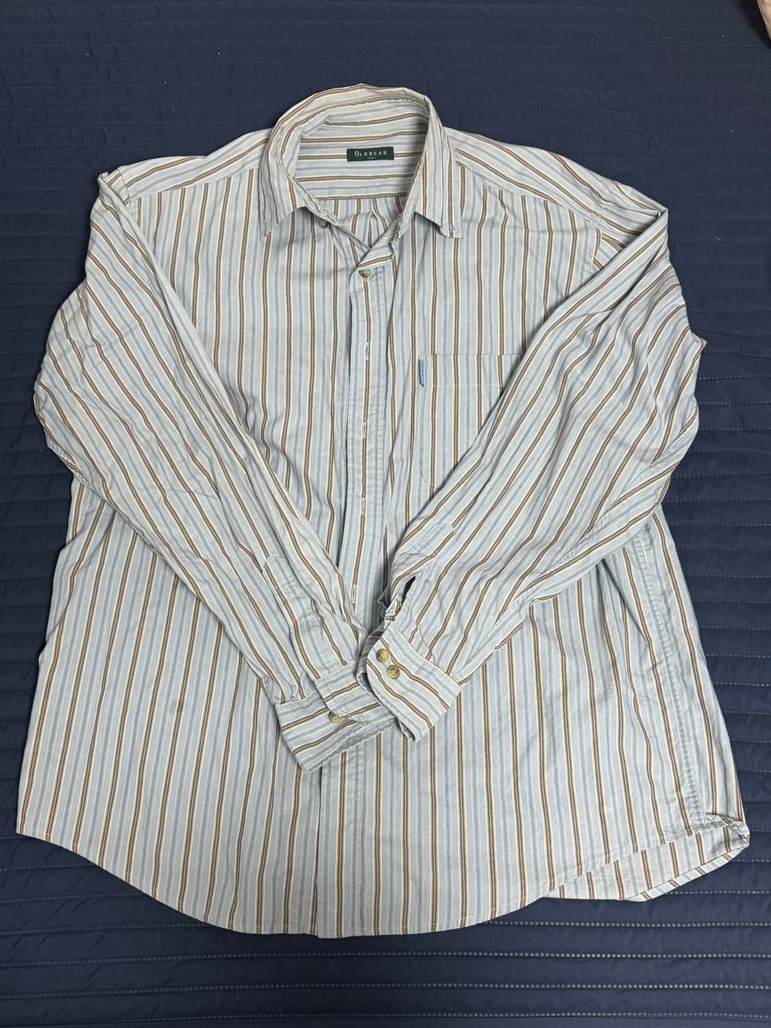 Vintage O2Break 스트라이프 셔츠 상품이미지1
