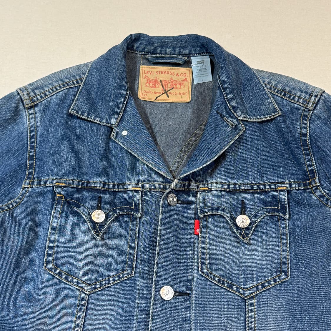 L) 리바이스 아이코닉 데님자켓 TYPE 1 데님 청자켓 상품이미지3