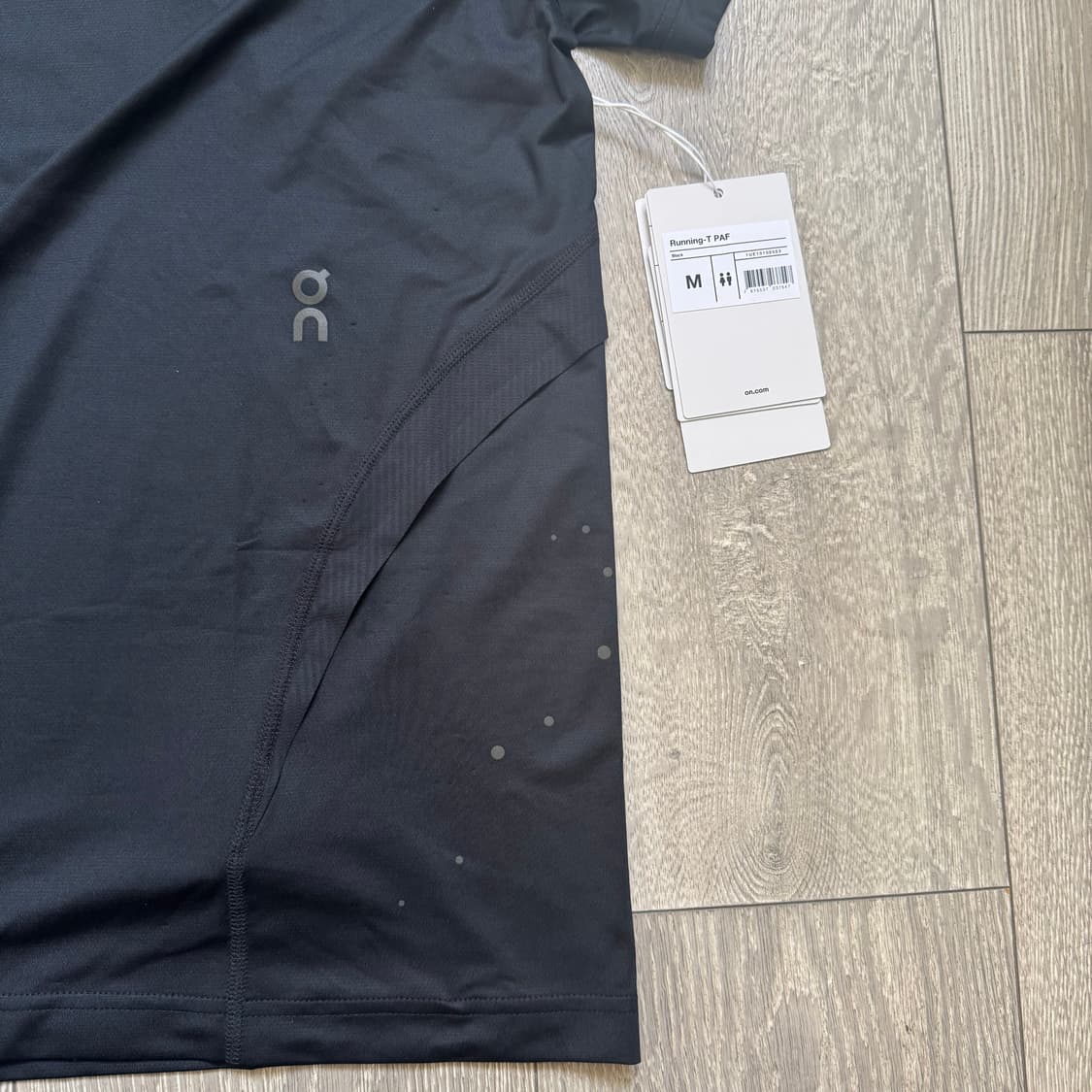 온러닝 포스트아카이브팩션 러닝 티셔츠 블랙 M 상품이미지3