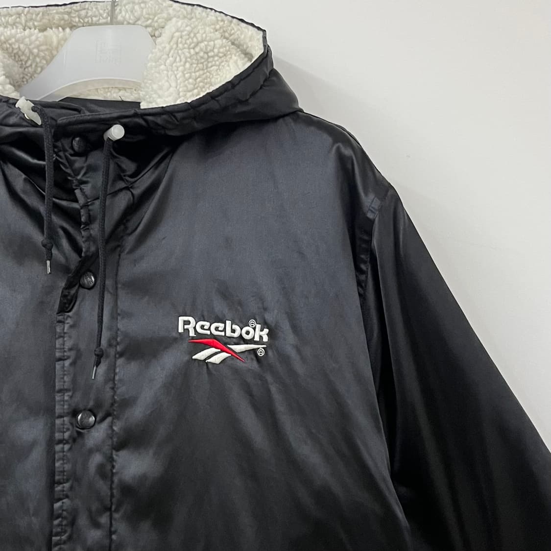 리복 자수로고 양털안감 돕바 롱패딩 상품이미지5