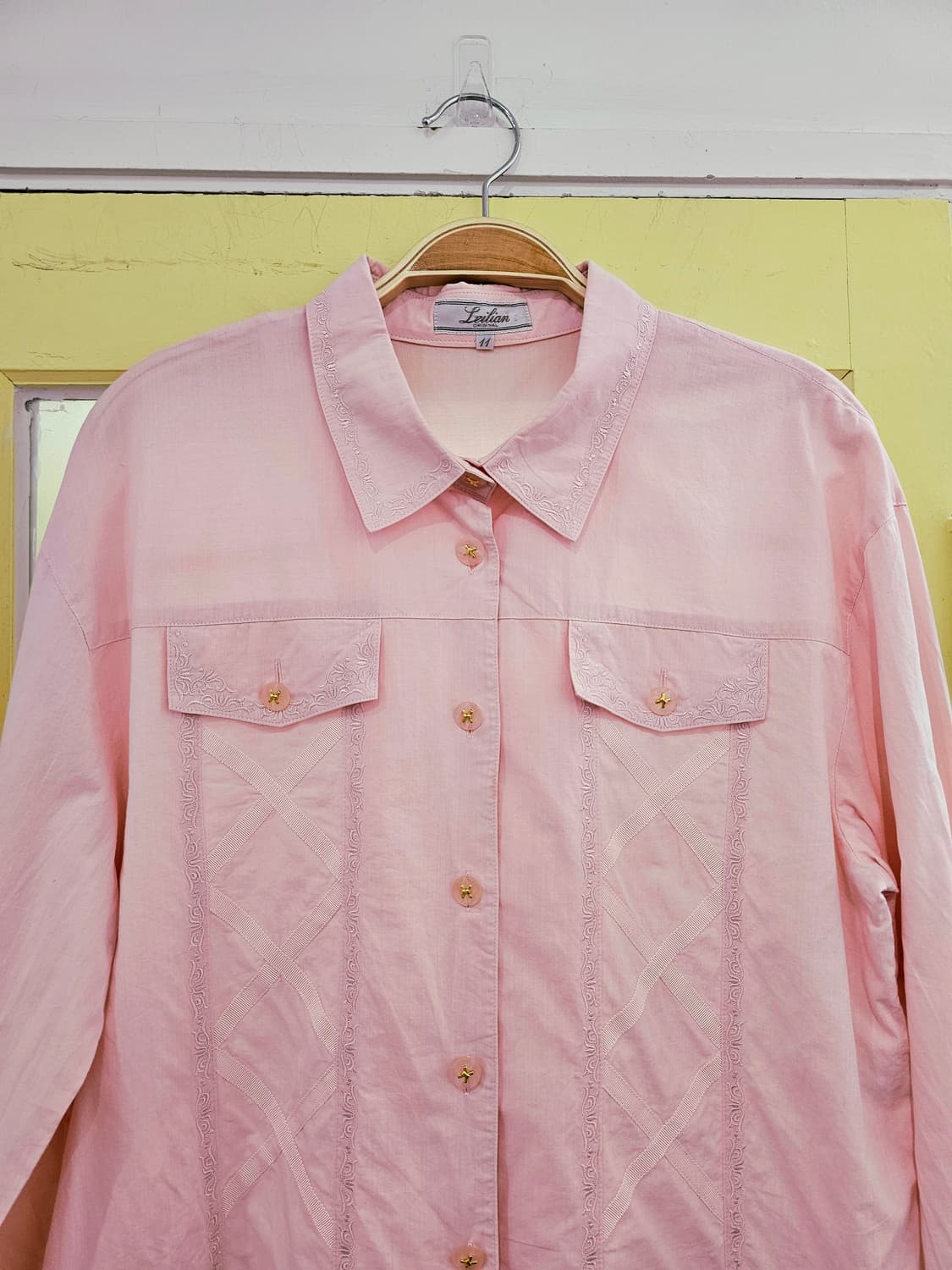 Leilian 연핑크 웨스턴 셔츠 상품이미지2
