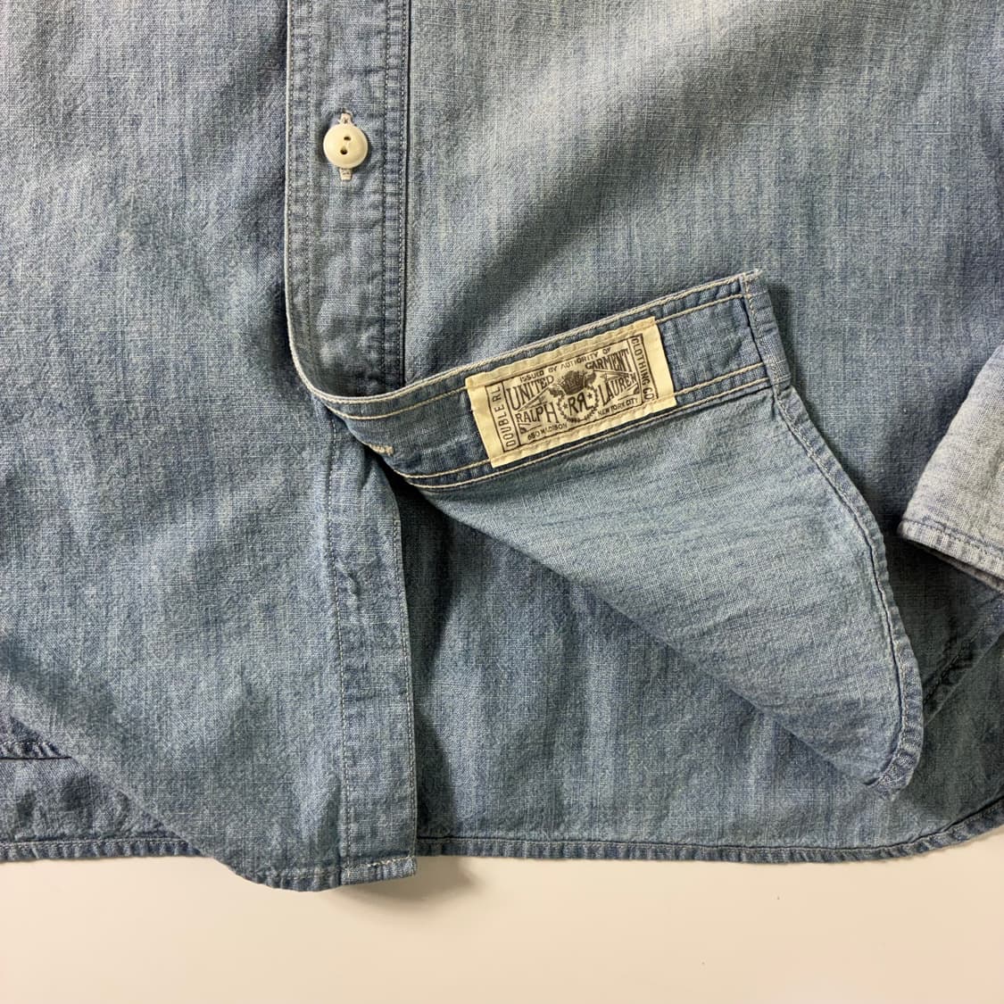 RRL   더블알엘 샴브레이 인디고 데님 셔츠  상품이미지4