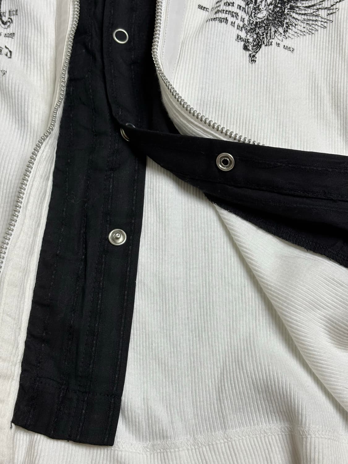 일본빈티지 y2k 날개 투웨이셔츠 상품이미지9