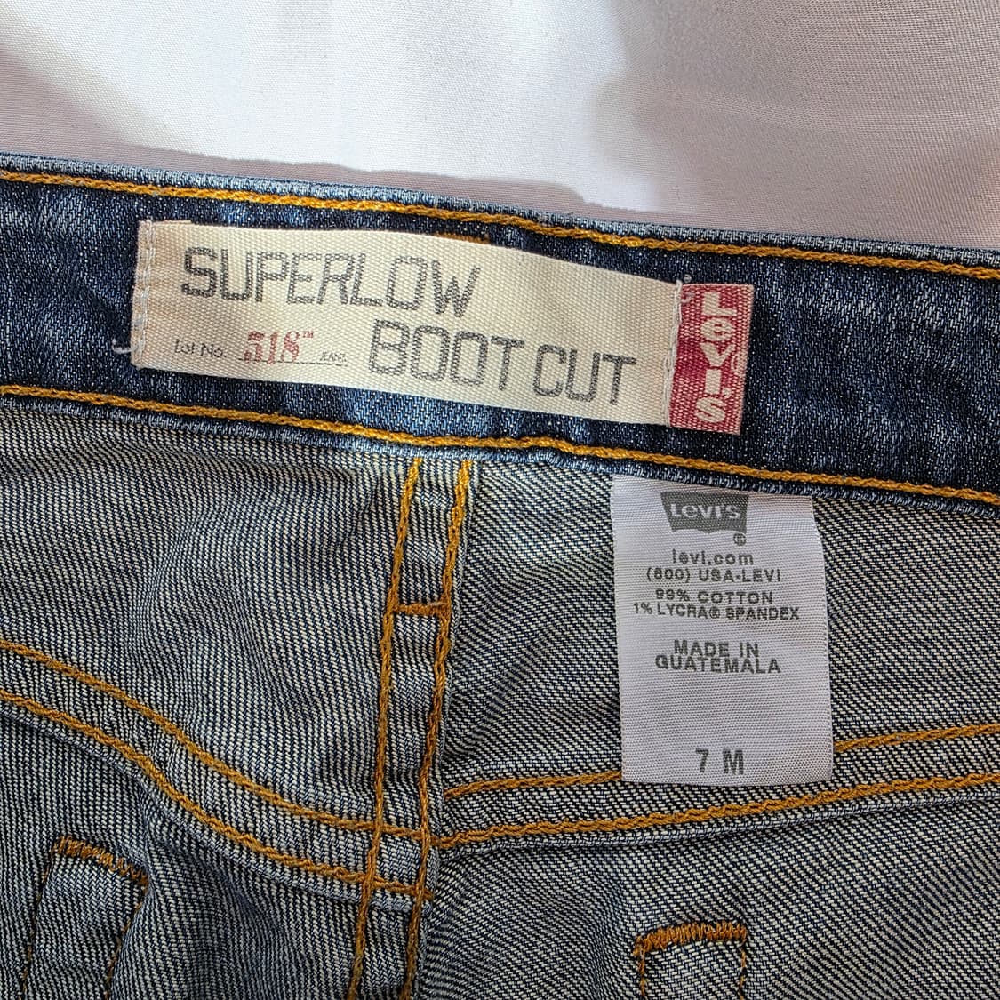 [28]00s 리바이스 518 슈퍼로우 부츠컷 데님팬츠 상품이미지4
