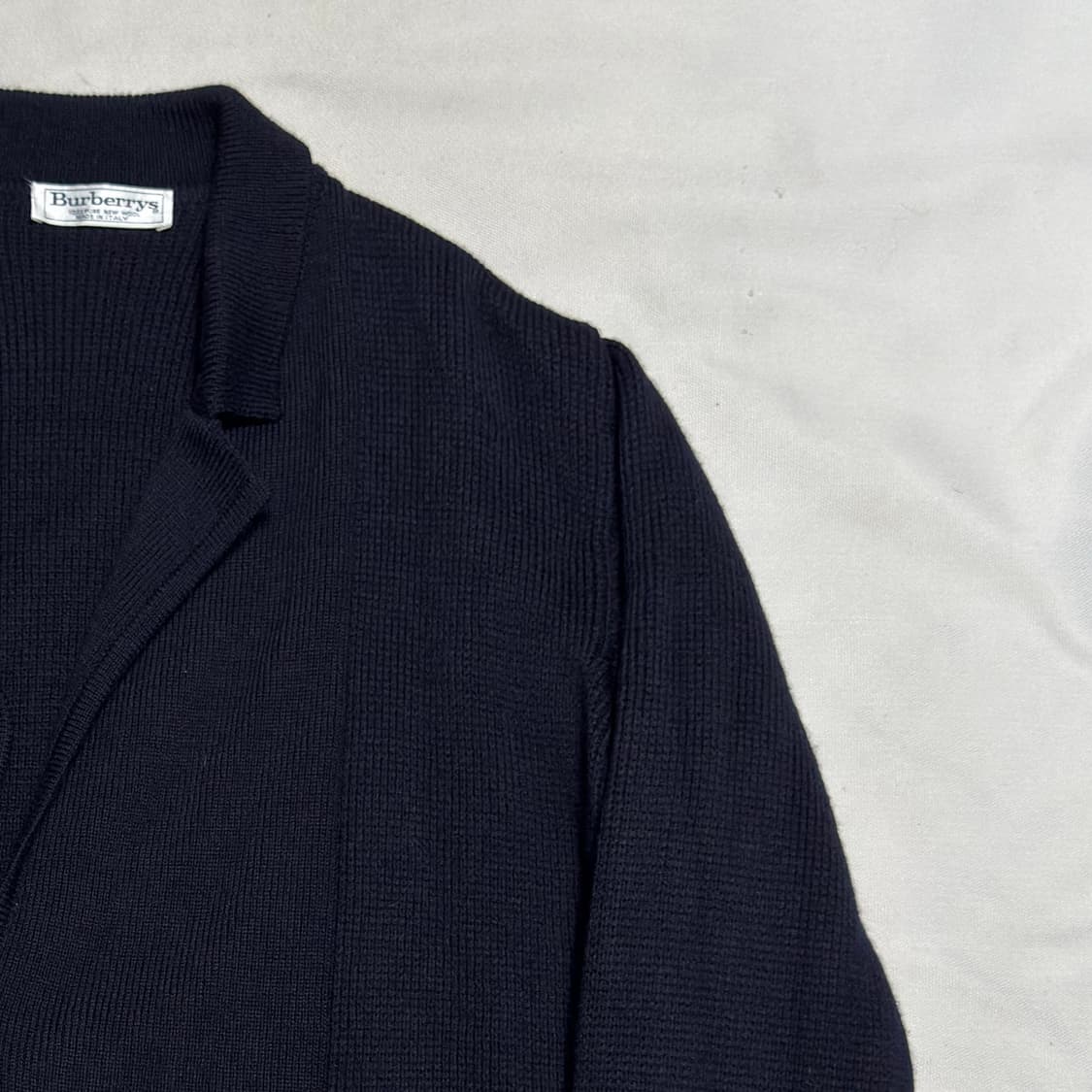 95 버버리 더블 브레스티트 네이비 니트 가디건 상품이미지1